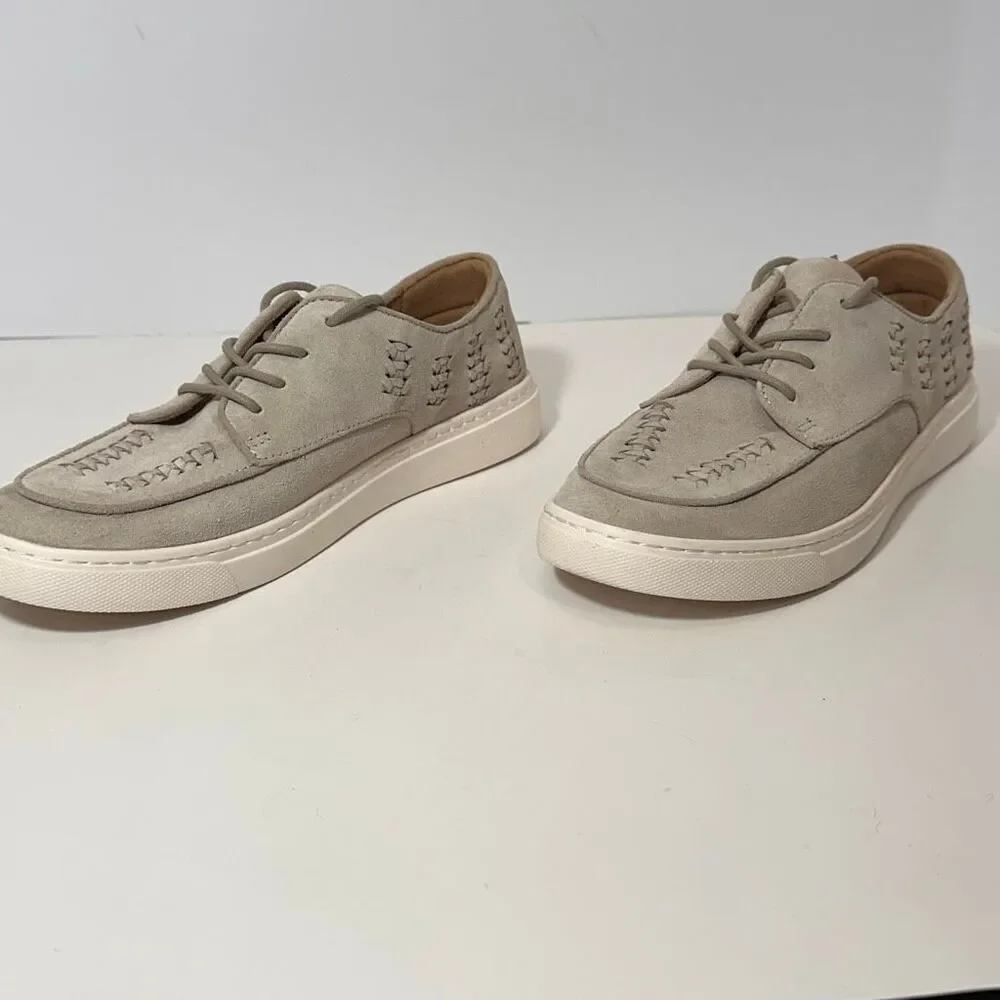 Comfortiva Align Thayer Natural Suede Leather Sneakers Gray | Women Size 9.5